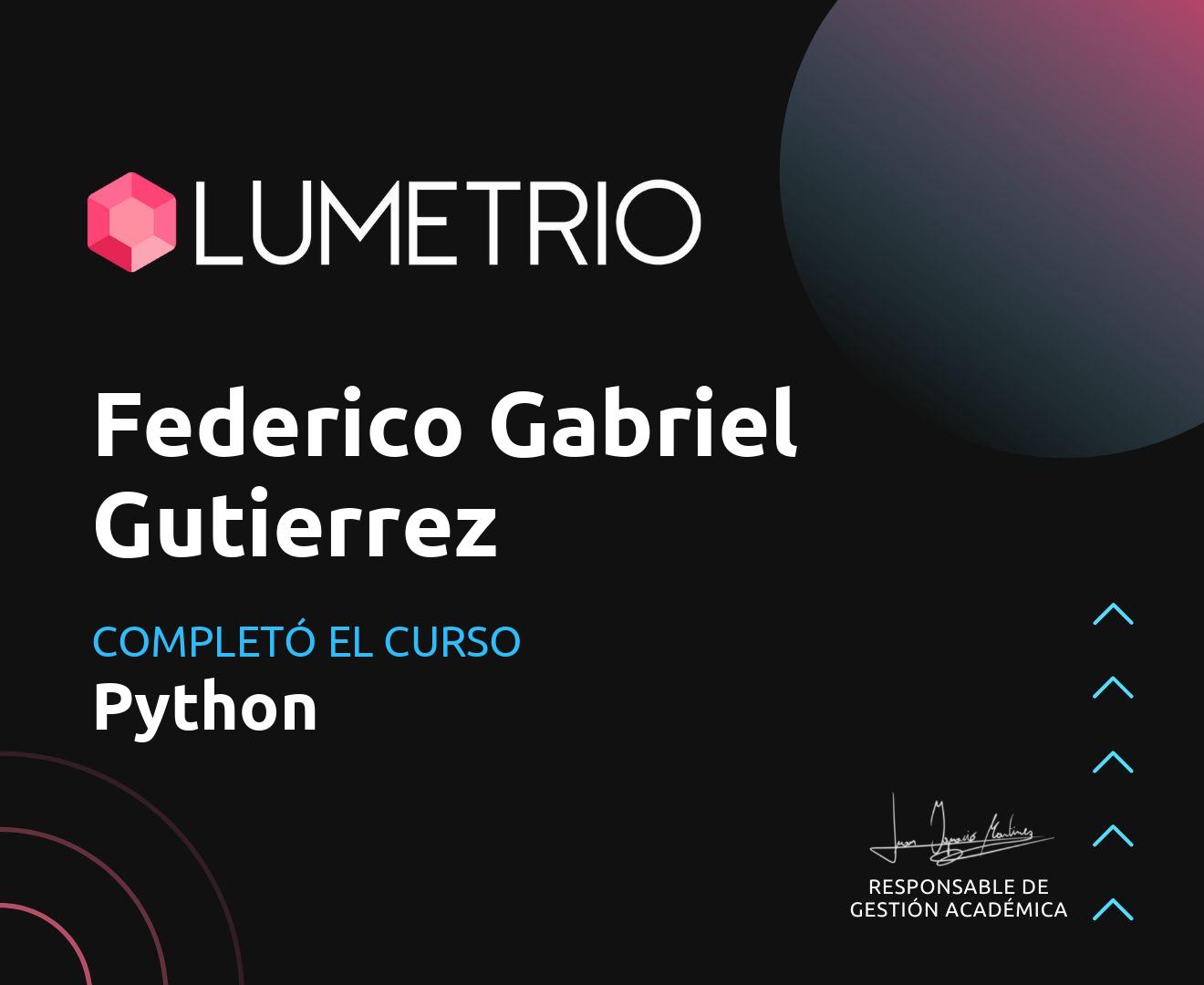 Certificado Python